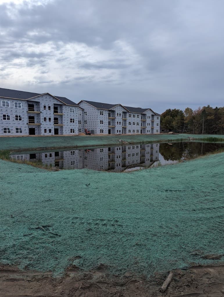 Hydroseeding and stabilization near water in West Michigan