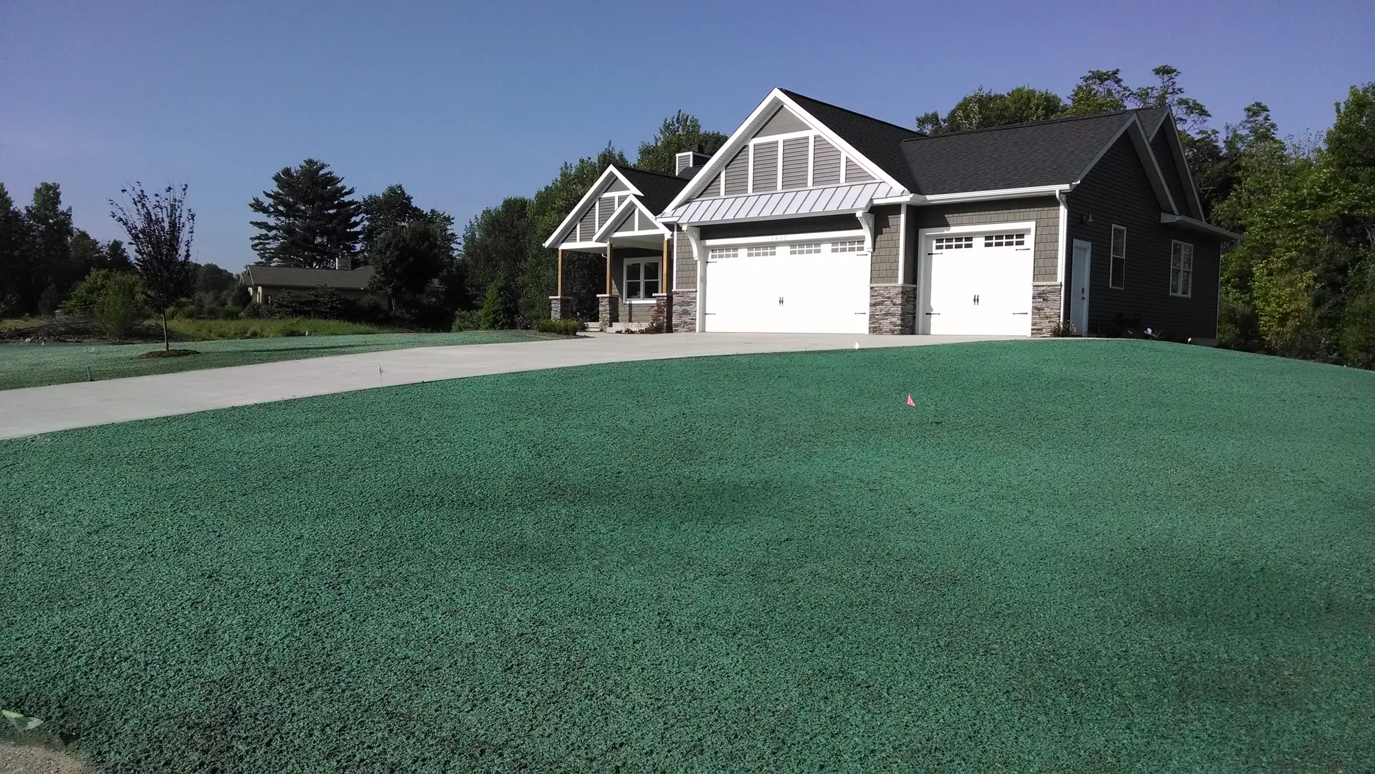 Hydroseeding project by Fraaza Enterprises