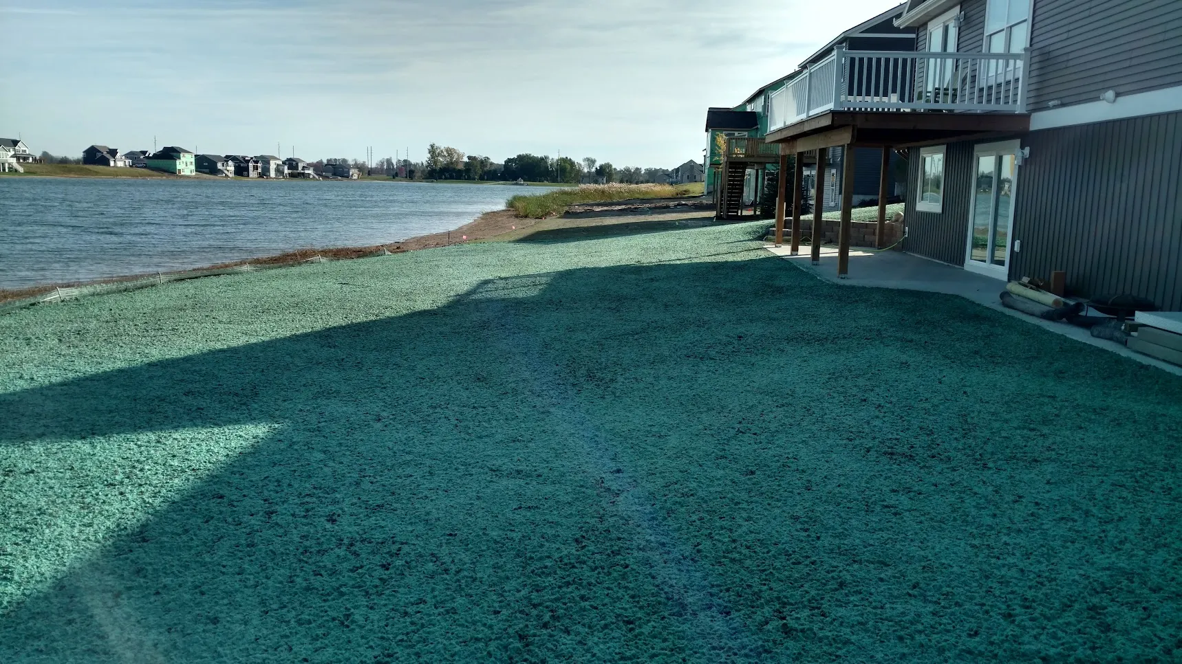 Lakefront property hydroseeding