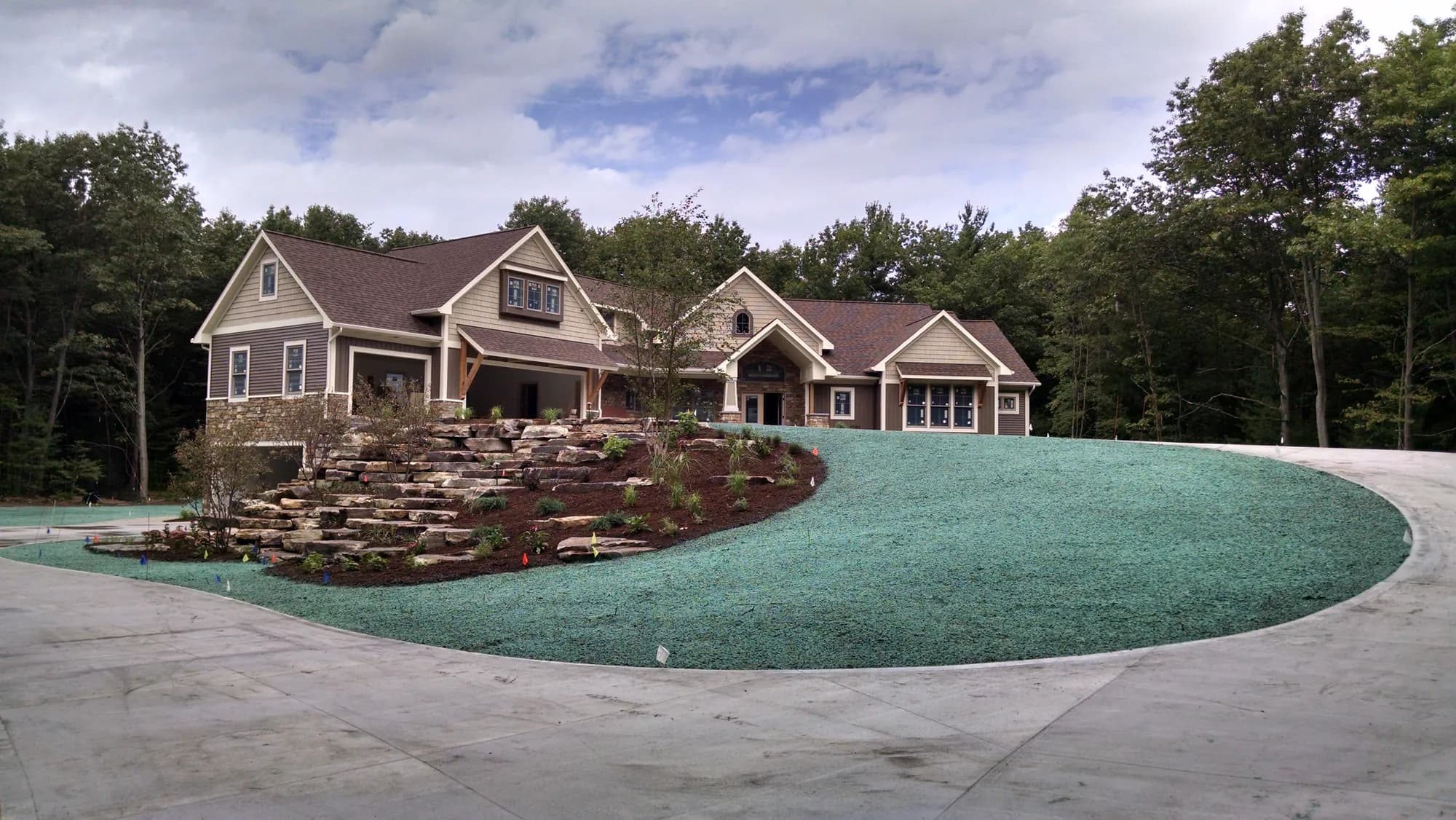 Estate property hydroseeding project