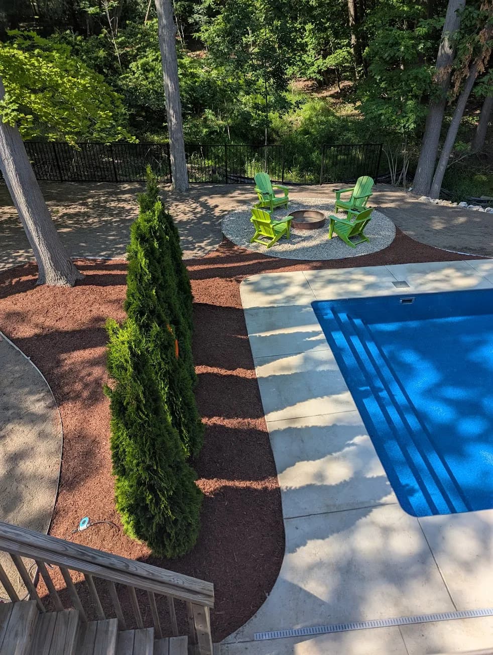 Pool landscape design