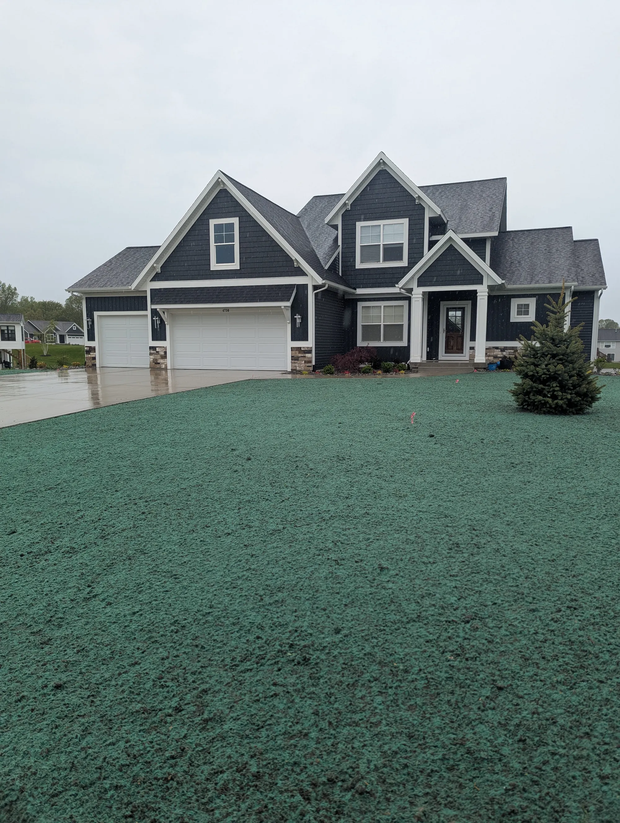 Subdivision lawn installation