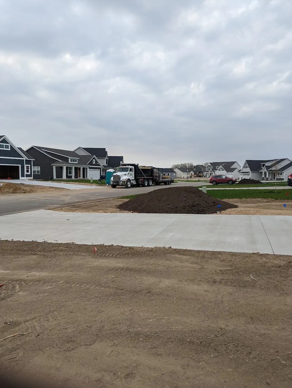 Topsoil delivery